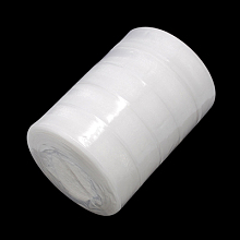 Honeyhandy Sheer Organza Ribbon, Wide Ribbon for Wedding Decorative, White, 1 inch(25mm), 250Yards(228.6m)