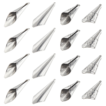 UNICRAFTALE 20pcs 2 Styles Calla Lily Shape Pendants 304 Stainless Steel Charms Hypoallergenic Smooth Pendants for Jewelry Making Crafting