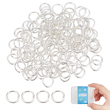 DICOSMETIC 150Pcs 925 Sterling Silver Jump Rings 4mm Open Jump Rings Small Ring Connectors Split Rings Set Circle Connect Clasps Jewellery Making Findings for DIY Crafts, Diammeter: 4mm