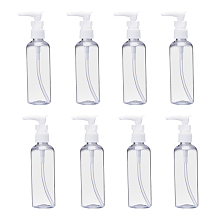 Arricraft 100ML PET Plastic Foaming Soap Dispensers, Empty Pump Bottles for Liquid Soap, Refillable Bottles, Clear, 4x15cm