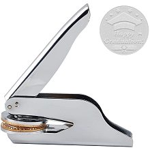 CRASPIRE Embosser Stamp from The Library of Embosser Hand-Held Embosser Seal Stamp Monogram Embosser Stamp for Envelopes Anti-Counterfeiting Letter Paper Napkins Invitations(Happy Graduation)