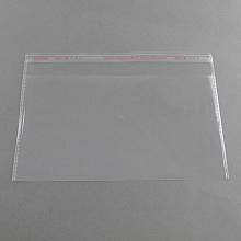 Honeyhandy OPP Cellophane Bags, Rectangle, Clear, 14x20cm, Unilateral thickness: 0.035mm, Inner measure: 11x20cm