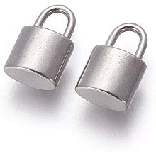 UNICRAFTALE 5PCS Padlock Pendants Stainless Steel Pendants Lock Charms for Necklace Jewelry Making 12.6x8x5mm