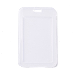 Honeyhandy Plastic ID Card, Vertical Plastic Name Key Card Tag Holder, White, 112x69.5x10mm