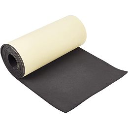 BENECREAT 78.7x12 inch Black Self-Adhesive EVA Foam Roll, 5mm Thick Sticky Upholstery Foam Sheets for Scrapbooking Crafts, Cosplay Model, Cushion Furniture, Gap Filling, Packing