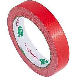 GORGECRAFT 3/4 Inch x 65.6ft Bookbinding Repair Tape Red Fabric Tape Adhesive Duct Tape Safe Cloth Library Book Seam Sealing Craft Tape for Bookbinders Hinging Sofa Cord Cable Webbing Repair