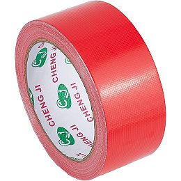 GORGECRAFT 1.8in x 65.6ft Bookbinding Repair Tape Red Fabric Tape Adhesive Duct Tape Safe Cloth Library Book Seam Sealing Hinging Craft Tape for Webbing Repair Camouflage