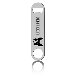 CREATCABIN 7" Funny Bottle Opener Dog Flat Speed Openers Stainless Steel Heavy Duty For Bar Pub Beer Bartenders Home Kitchen Christmas Valentine Birthday Gifts Easy To Use- Don't Be A Dog