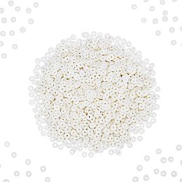 Pandahall Elite 400pcs 8mm White Clay Polymer Beads, Round Heishi Vinyl Disc Beads Clay Polymer Spacer Bead Clay Chip Beads for Jewelry Making Necklace Bracelet Finding