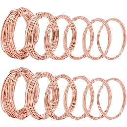 Paxcoo 6 Pack Jewelry Beading Wire for Jewelry Making Supplies and Craft  (24 Gau