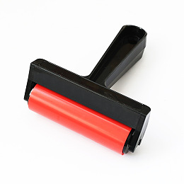 Honeyhandy Rubber Diamond Painting Rollers, with Plastic Handle, Diamond Pressing Tool, Red, 125x100mm