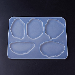 Honeyhandy Silicone Cup Mat Molds, Resin Casting Molds, For UV Resin, Epoxy Resin Jewelry Making, Cloud Shapes, White, 307x252x9mm