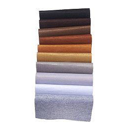 ARRICRAFT 10 Pcs Craft Fabric Sheet Non Woven Polyester Embroidery Needle Felt 12 x 12 Inches Earth-Toned Colors for DIY Projects Costume Decor Cloth Patchworks Handicraft Sewing