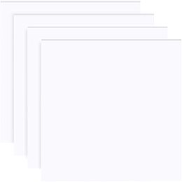 OLYCRAFT 4pcs 8 x 8 Inches PVC Foam Board 5mm Thick White PVC Sheet Square Plastic Poster Board for Art Crafts Display Projects