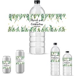 PandaHall Elite 30pcs Water Bottle Sticker Labels Thank You Bottle Wraps Waterproof Bottle Labels Personalized Party Favor Decorations for Wedding Baby Shower Birthday Party Anniversary 8.5x2.5inch