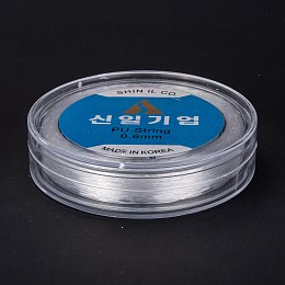 Honeyhandy Korean Round Crystal Elastic Stretch Thread, for Bracelets Gemstone Jewelry Making Beading Craft, Clear, 0.6mm, about 76.55~87.48 yards(70~80m)/roll