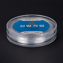 Honeyhandy Korean Round Crystal Elastic Stretch Thread, for Bracelets Gemstone Jewelry Making Beading Craft, Clear, 1mm, about 28.43~29.52 yards(26~27m)/roll