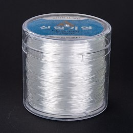 Honeyhandy Korean Round Crystal Elastic Stretch Thread, for Bracelets Gemstone Jewelry Making Beading Craft, Clear, 1mm, about 109.36 yards(100m)/roll