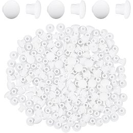 GORGECRAFT 200Pcs Plastic Hole Plugs Round Button Plugs Door Screw Cover Covers Furniture Accessories for Kitchen Cabinet Furniture Cupboard Shelves, 8 mm Diameter