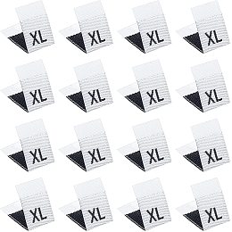 NBEADS 600 Pcs XL Cotton Size Labels, White Embroidered Labels Tags Small Size Labels Sewing Clothing Size Labels Woven Crafting Label Tags Garment Shirts Dresses Accessories for Clothes, 1/2" x5/7"