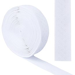 GORGECRAFT 5 Yards 25mm Wide Non-Slip Elastic Ribbon White Dot Silicone Gripper Band Flat Stretch Tape Belt with 3 Rows Rubbers Dot for DIY Sewing Crafts Garment Underwear Sports Shorts Accessories