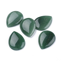 Honeyhandy Natural Green Aventurine Cabochons, Teardrop, 40x30x8mm