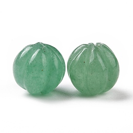 Honeyhandy Natural Green Aventurine Beads, Autumn Theme, Pumpkin, 8~8.5x7.5~8mm, Hole: 1.2mm