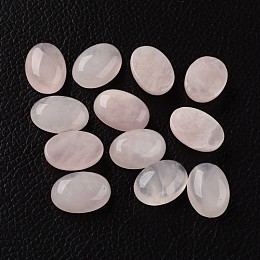 Honeyhandy Oval Natural Rose Quartz Cabochons, 18x13x6mm