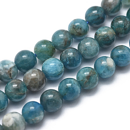 Natural Apatite Beads Strands, Grade AB, Round, 3.5mm, Hole: 0.8mm, about 98pcs/strand, 14.96''(38cm)