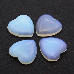 Honeyhandy Opalite Cabochons, Heart, 29~30x29~30x6~8mm