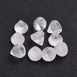 Honeyhandy Natural Quartz Crystal Cabochons, Cone, 10~11x10~11mm