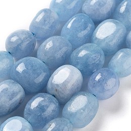 Natural Malaysia Jade Beads Strands, Oval, Dyed, Sky Blue, 11~13x9~10x8.5~10mm, Hole: 1mm, about 16pcs/strand, 7.28~7.48 inch(18.5~19cm)