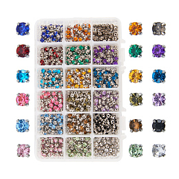 Clear Sew On Rhinestones For Clothes Flat Back Crystal Glass Stones 160 PCS