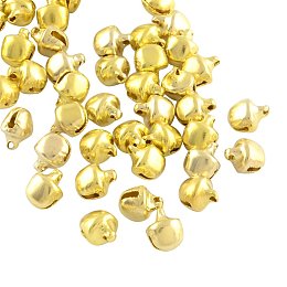 NBEADS 1000 Pcs Iron Bell Charms, Golden, 9.5x8x7mm, Hole: 1~2mm