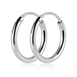 Arricraft 925 Sterling Silver Hoop Earrings Endless Unisex Small Hoop Earrings 10mm Gold Plating Cartilage Huggie Hoop Earrings for Women Men, Platinum, 10mm