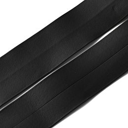 GORGECRAFT Flat Imitation Leather Cord, Garment Accessories, Black, 50x1mm, about 5.47 Yards(5m)/Bundle