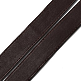 GORGECRAFT Flat PU Imitation Leather Cord, for Bag Decor, Coconut Brown, 31x2~2.5mm