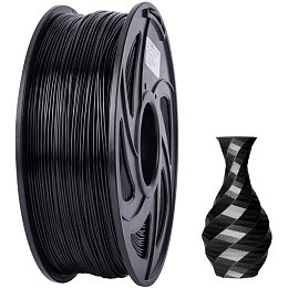 OLYCRAFT 1312 Feet ABS 3D Printer Filament 1.75mm ABS Filament Bundle Filament Spool for 3D Printer and 3D Pen - ABS Black