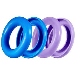 NBEADS 4 Pcs 2 Colors Sewing Bobbing Rings, Silicone Organizer Holder Case for Sewing Machine Bobbins