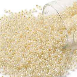 TOHO Round Seed Beads, Japanese Seed Beads, (901) Ceylon Rice Pudding, 11/0, 2.2mm, Hole: 0.8mm, about 1111pcs/bottle, 10g/bottle