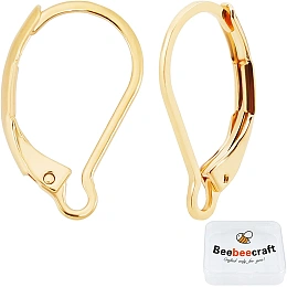 Beebeecraft 50Pcs/Box Eye Pin Bail Peg Pendants 18K Gold Plated