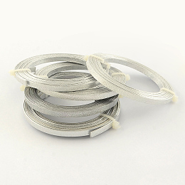 NBEADS 1 Roll 12 Gauge Aluminum Wire, 55m Silver Aluminum