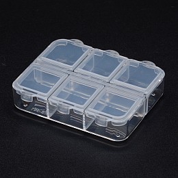 Clear Plastic Pastel Bead Organizer Box Jewelry Container Bead Assortment  Box With Beads Bead Storage Box Containers With Fixed Dividers 