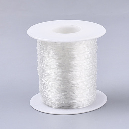 Honeyhandy Round Elastic Crystal Thread, Stretchy Bracelet String, Clear, 0.7mm, about 131.23 yards(120m)/roll