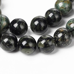 Honeyhandy Natural Kambaba Jasper Beads Strands, Round, 6mm, Hole: 1mm, about 62pcs/strand, 15.5 inch