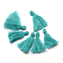 Honeyhandy Cotton Tassel Decorations, Pendant Decorations, Dark Turquoise, 30mm