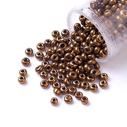 8/0 Glass Seed Beads, Mixed Style, Round Hole, Round, Mixed Color, 8/0,  3~3.5x2~3mm, Hole: 1mm, about 450g/bag