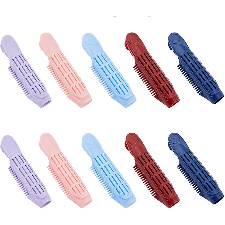 Superfindings Volumizing Hair Root Clips, Naturaly Fluffy Curly Hair Styling Tool, Mixed Color, 105x30x24mm; 5 colors, 2pcs/color, 10pcs/set