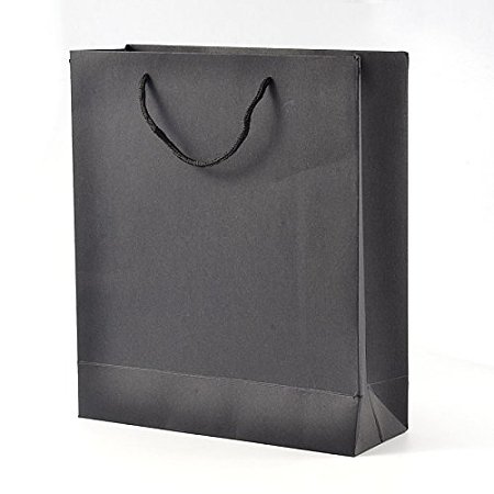 ARRICRAFT 10PCS Kraft Gift Bags Paper Shopping Handle Bags Mechandise, Wedding Favor Bags(5.9”x 7.9”x 2.4”)