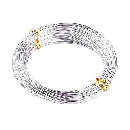 NBEADS 5 Rolls of Beading Wire - Silver Aluminum Wire - 2mm Aluminum Wire, 12m/roll